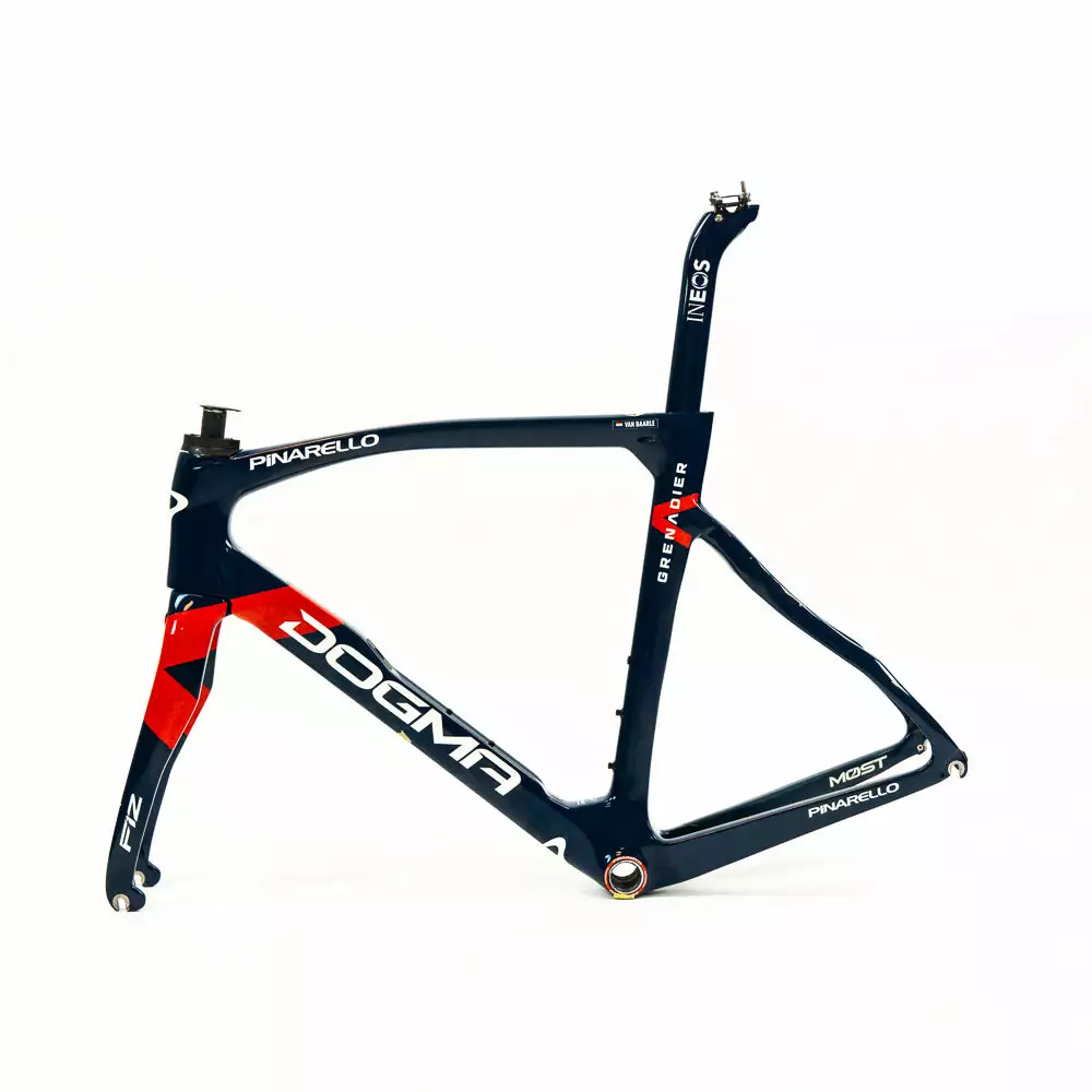 Pinarello Dogma F12 X-Light - Van Baarle - 57.5 - Road Frameset - Team Ineos Grenadiers 3 Pinarello Dogma F12 X-Light - Van Baarle - 57.5 - Road Frameset - Team Ineos Grenadiers - Billede 3