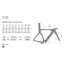 De Rosa TT-03 Frameset - Black - Israel Cycling Academy -Racercykler Salg DeRosaTT 03Geometry 7a69d792 3e87 45e4 b60a 7a644d910f5f