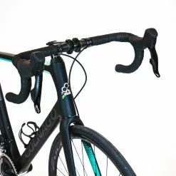 Colnago V3 Disc - 58s - SRAM Rival AXS - Black/Turqouise -Racercykler Salg P1980510
