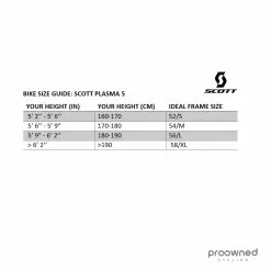 Scott Plasma 5 HMX TT Frameset - S - E. Chaves - Mitchelton-Scott -Racercykler Salg Scott Plasma 5 size chart a44d3a47 abc0 4272 9923 35802d434d8c